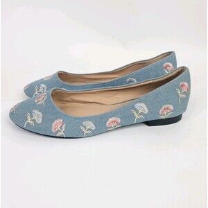 Serengeti Womens Flats Size 8.5 Vintage Embroidered Shoes Slip On